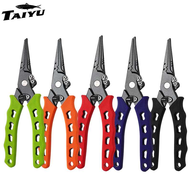 Fishing Hook Stainless Steel - TAIYU 5-color stainless steel lure pliers