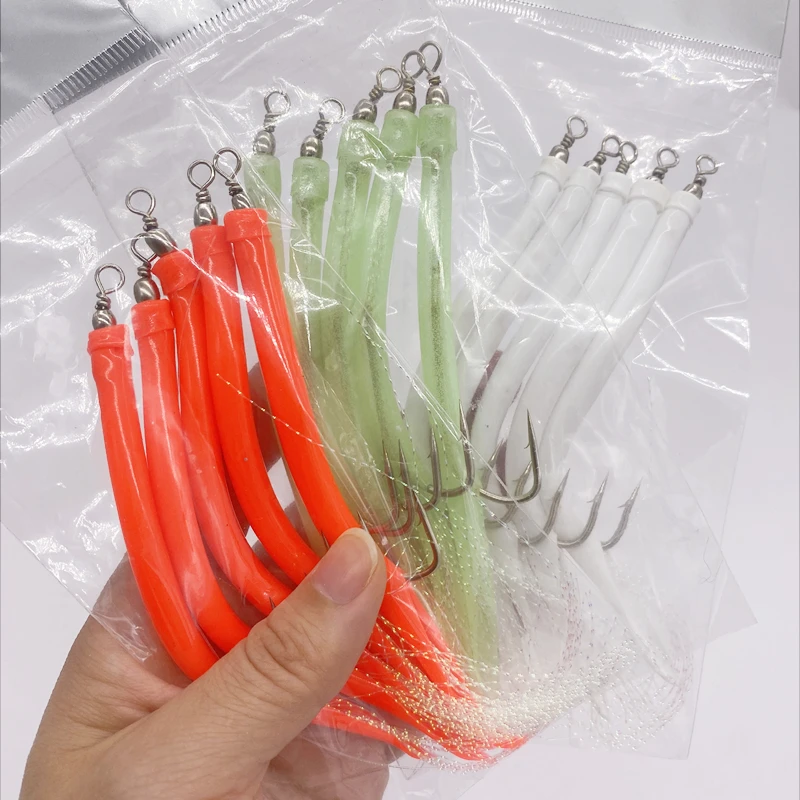 1/5Pcs CodfishFishing Eel Tube - Fishing Hook Offset avis et prix