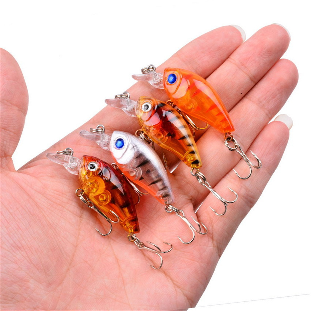 1Pcs 3.5g 4.5cm Top water Mini - Fishing Hook Treble avis et prix