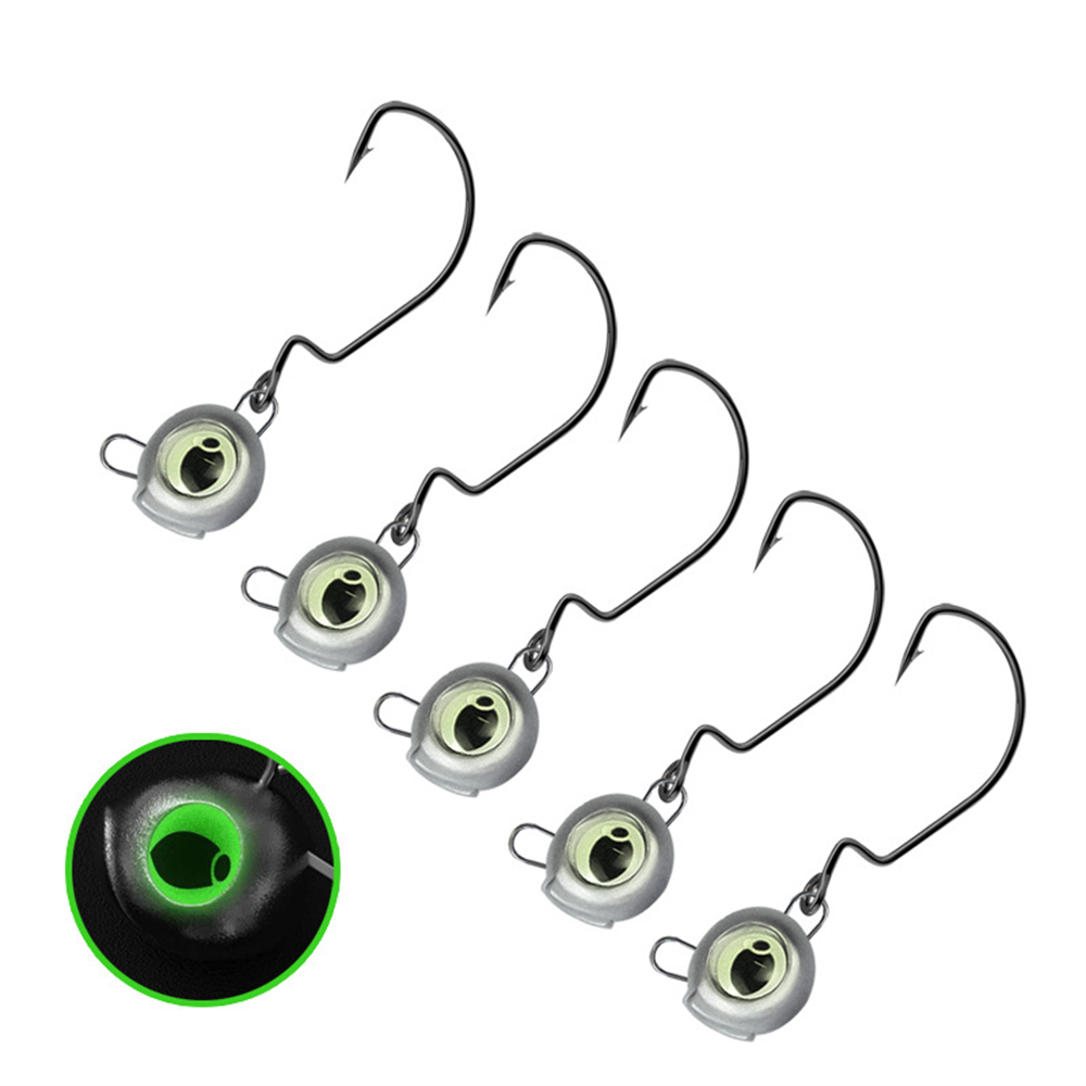 10pcs Weedless Jig Heads with  - Fishing Hook Weedless avis et prix