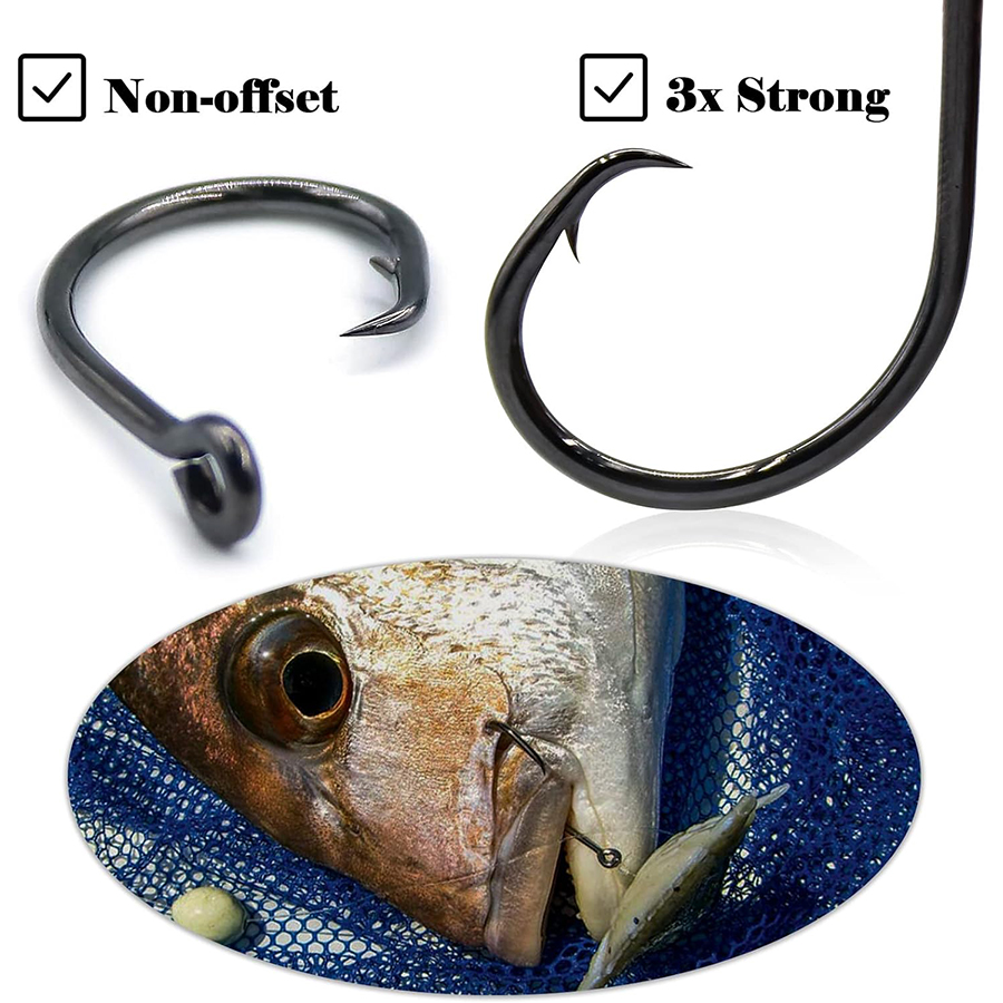 Circle Hooks 3X Strong Saltwat - Fishing Hook Circle avis et prix