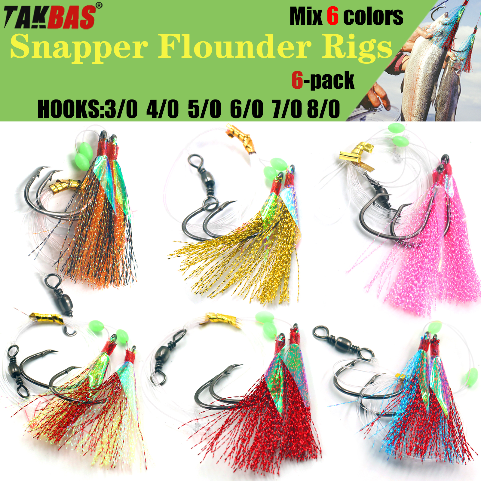 6pcs Snapper Tackle Flasher Ri - Fishing Hook Circle avis et prix