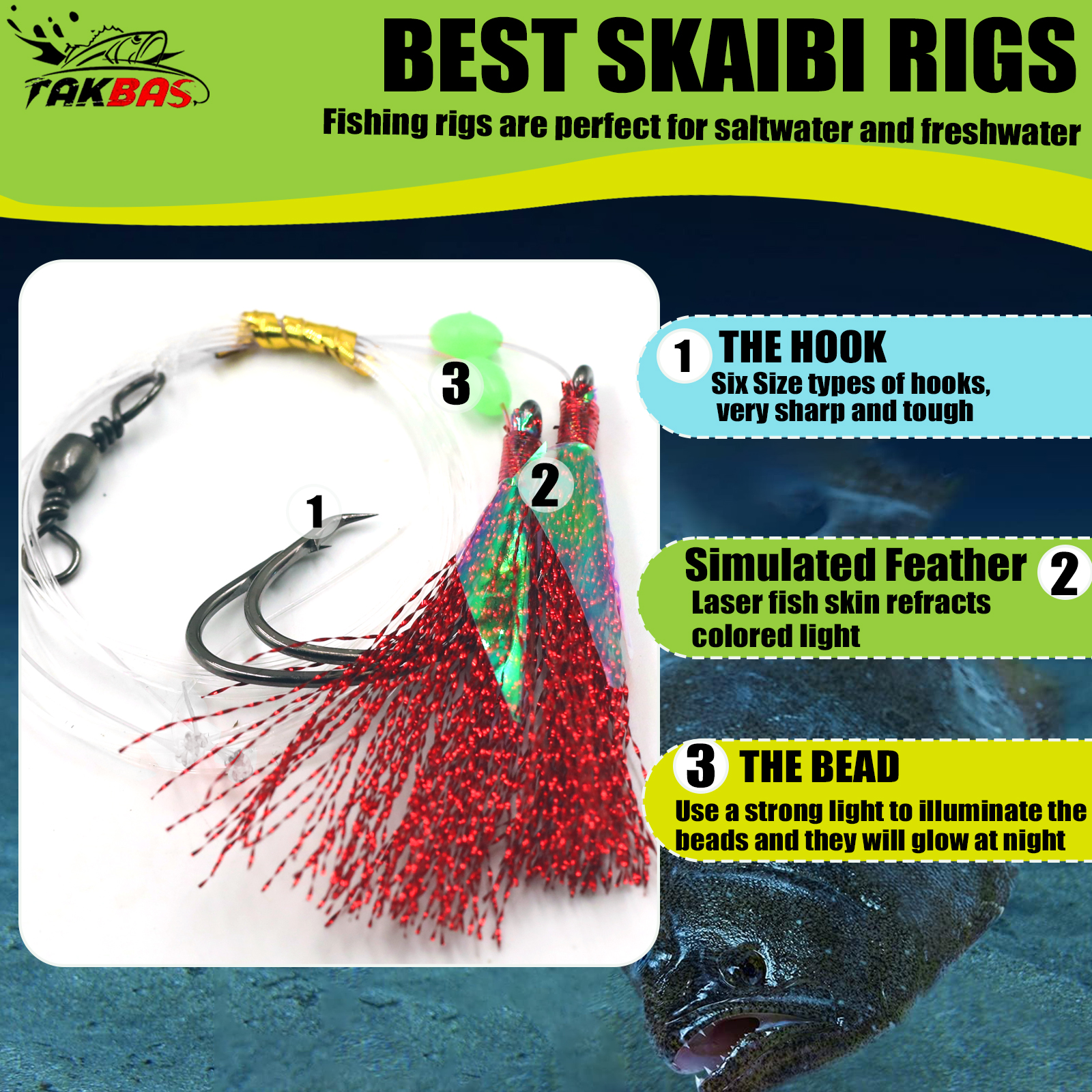 6pcs Snapper Tackle Flasher Ri - Fishing Hook Circle avis et prix