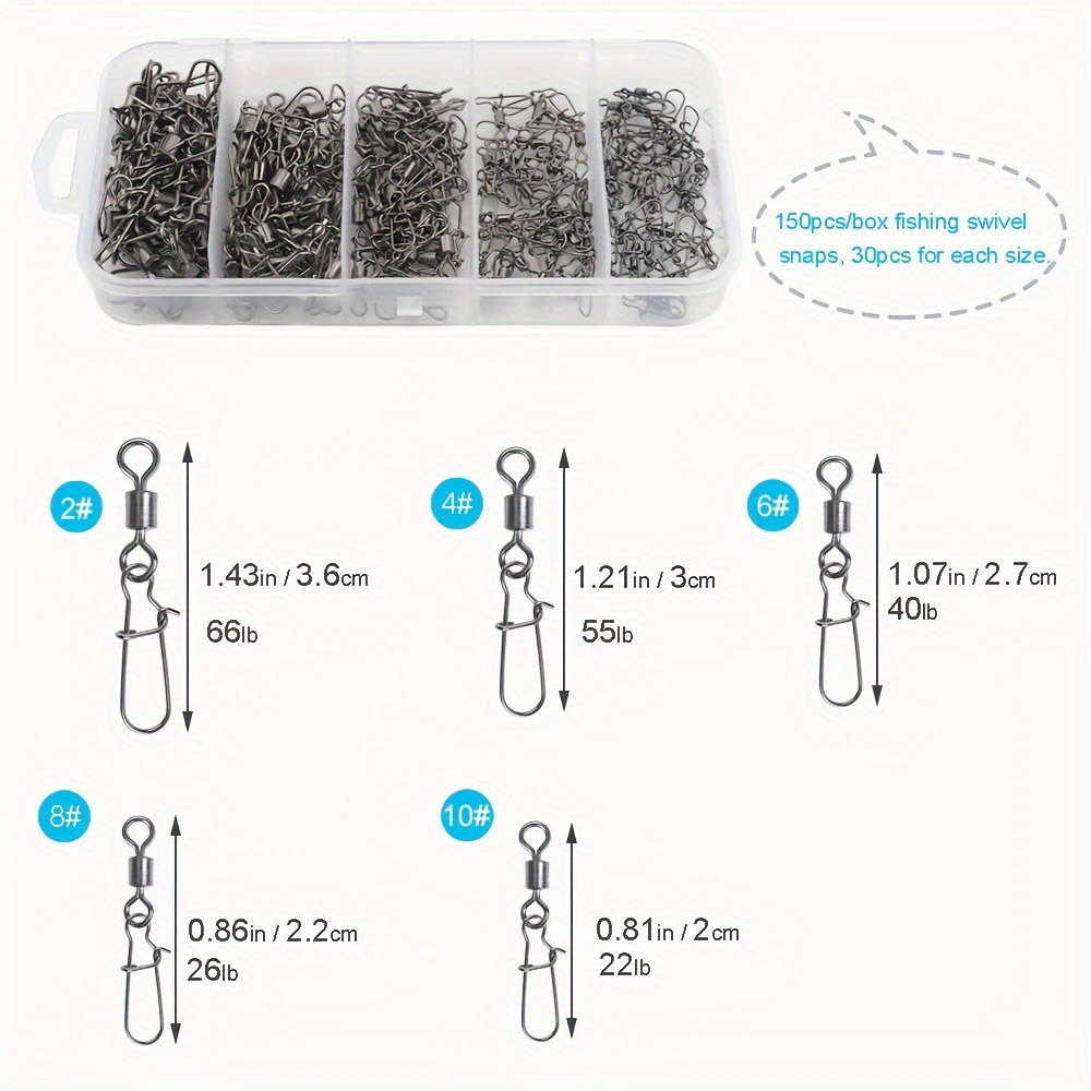 95/210 PCS Set Fishing Connect - Fishing Hook Stainless Steel avis et prix