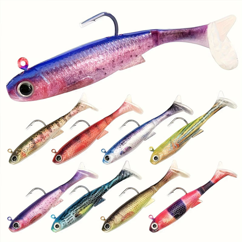 Pre-Rigged Sea Bass Lure | 3-P - Fishing Hook Weedless avis et prix