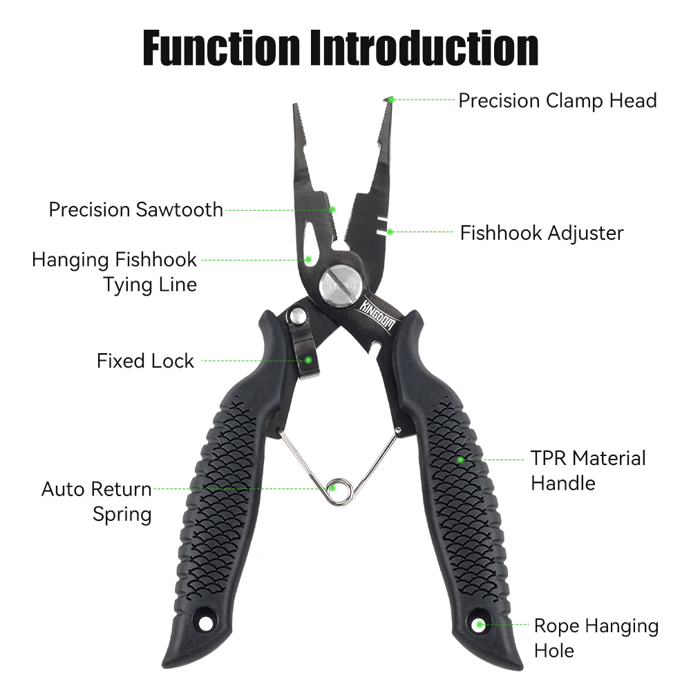 Kingdom Fishing Pliers Multifu - Fishing Hook Stainless Steel avis et prix