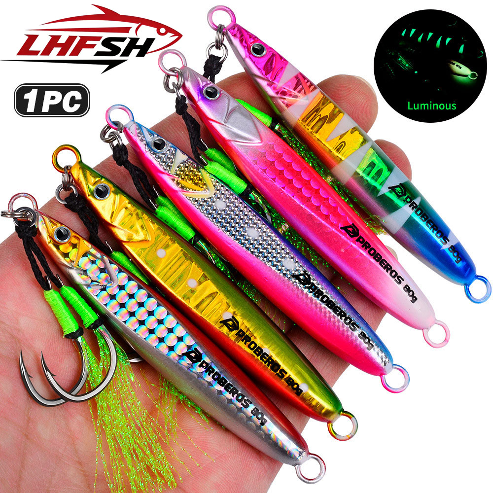 LHFSH Luminous Metal Jig Fishi - Fishing Hook Treble avis et prix
