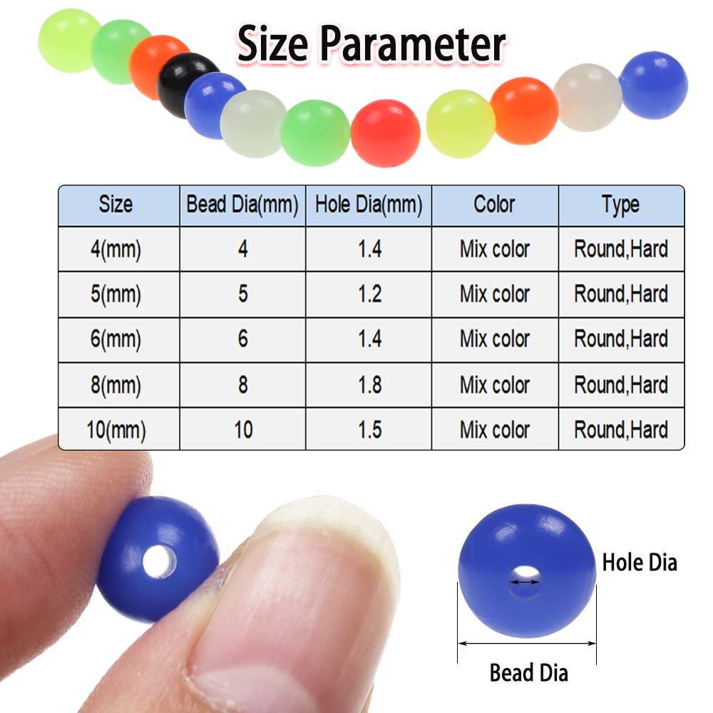 200pcs Mixed Color Fishing Bea - Fishing Hook Assortment avis et prix