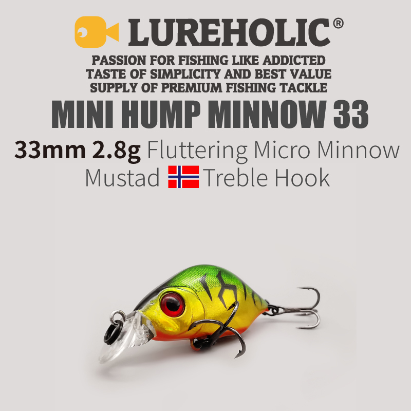 LUREHOLIC 33mm 2.8g Fluttering - Fishing Hook Treble avis et prix