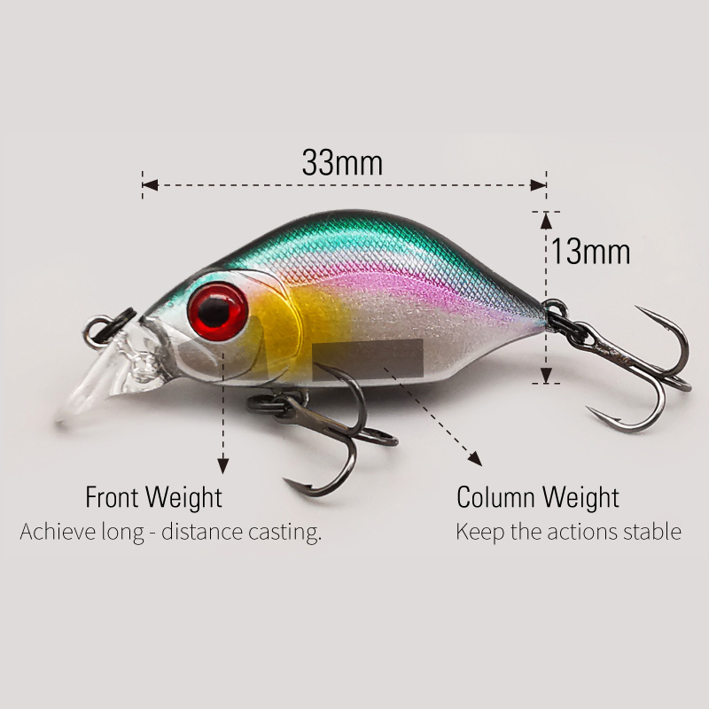 LUREHOLIC 33mm 2.8g Fluttering - Fishing Hook Treble avis et prix