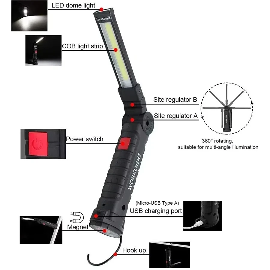 Rechargeable Magnetic Work Lig - Fishing Hook avis et prix