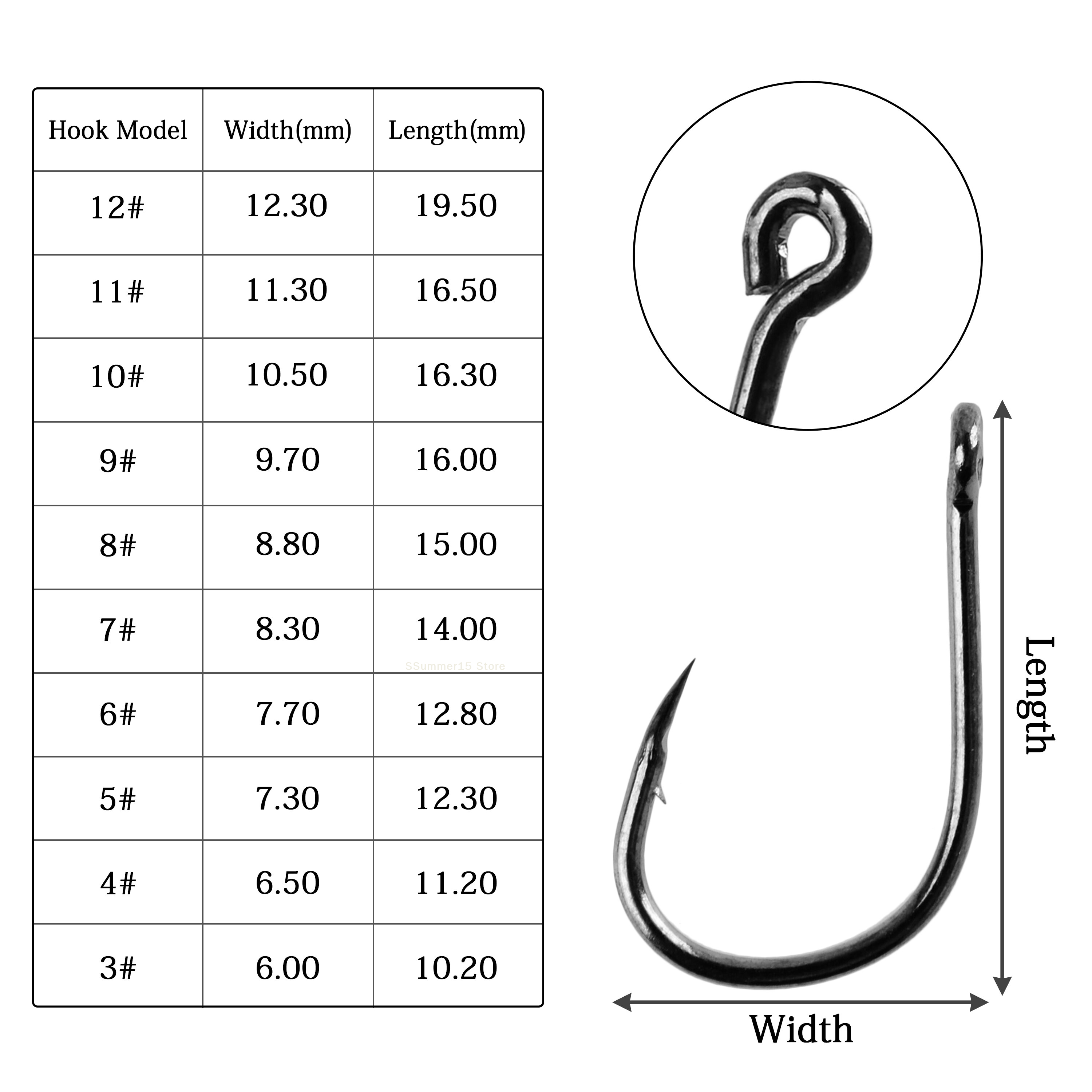 【R】100Pcs Fishing Hooks Set Ca - Fishing Hook Circle avis et prix