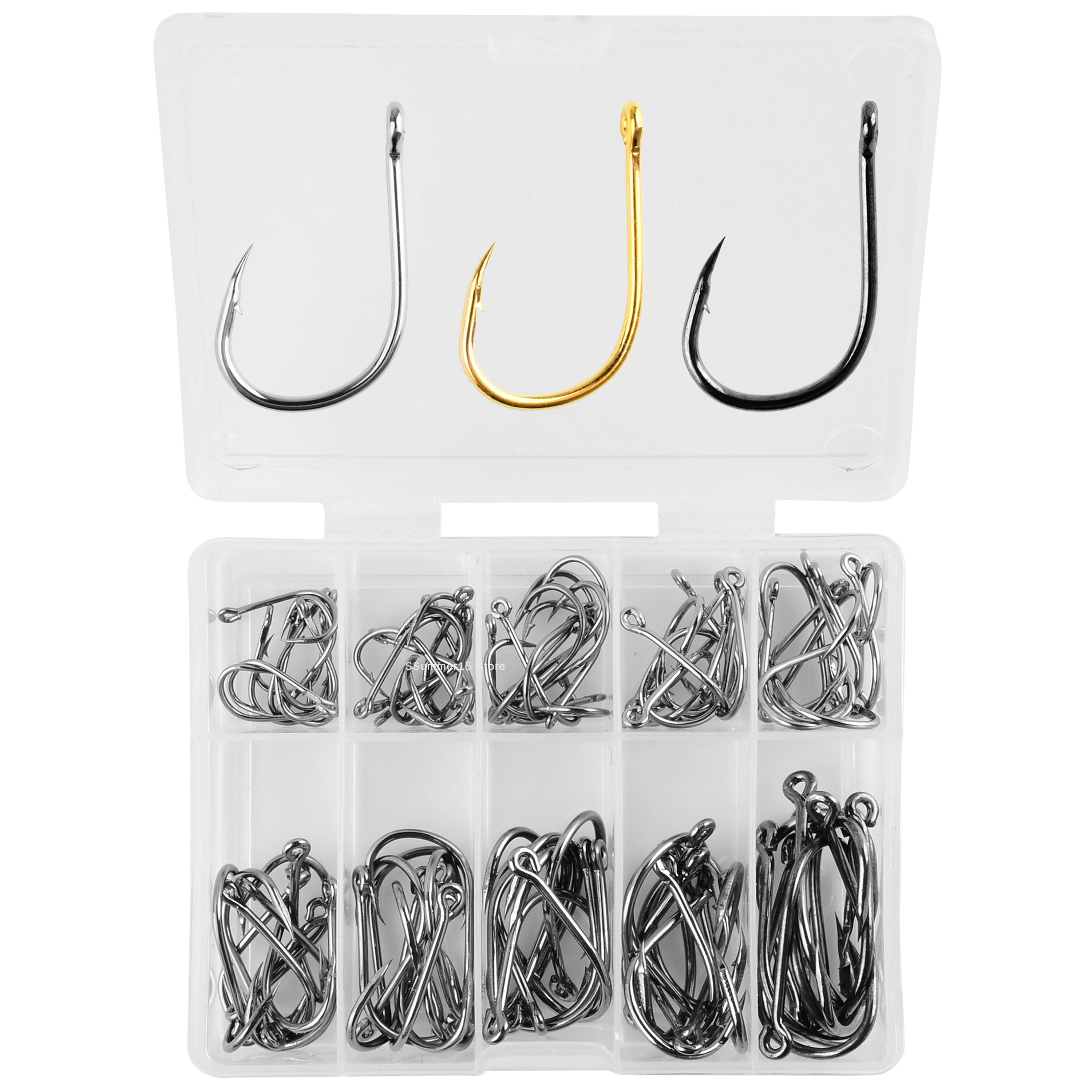 【R】100Pcs Fishing Hooks Set Ca - Fishing Hook Circle avis et prix