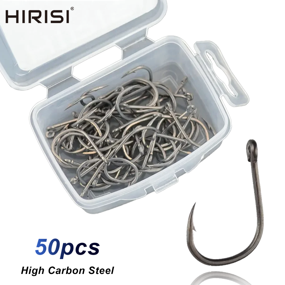 Hirisi 50pcs Barbed  Coated Ca - Fishing Hook Assortment avis et prix