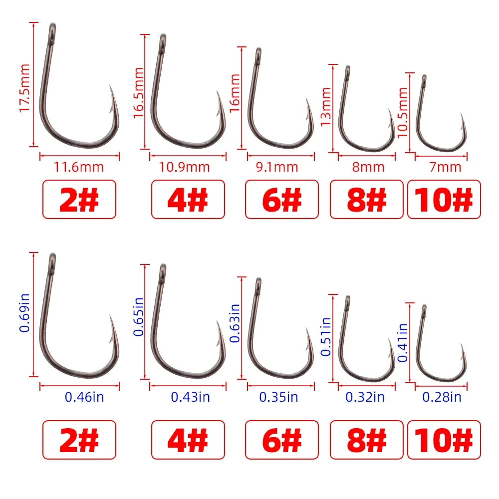 Hirisi 50pcs Barbed  Coated Ca - Fishing Hook Assortment avis et prix