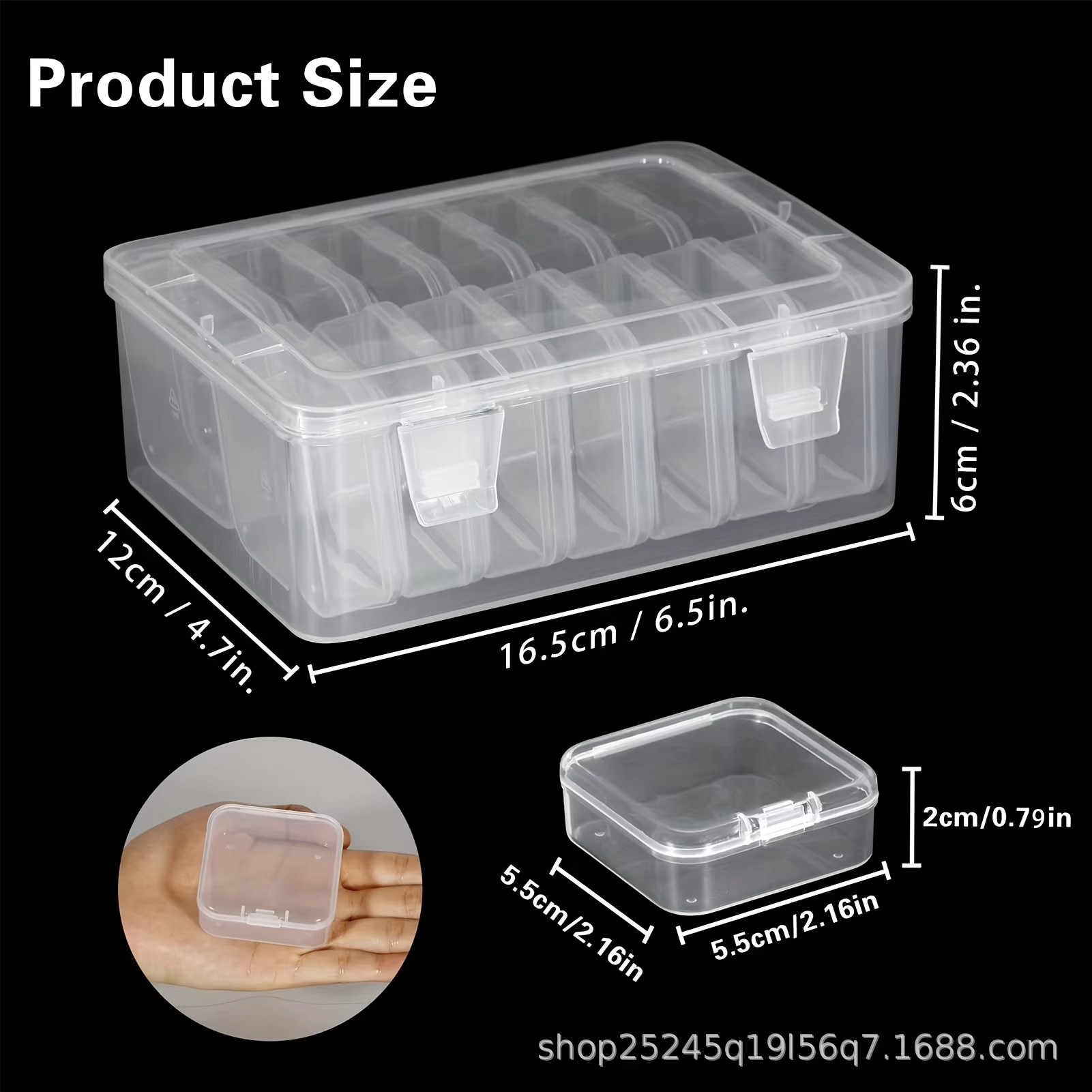 14Pieces  Clear Plastic Storag - Fishing Hook avis et prix