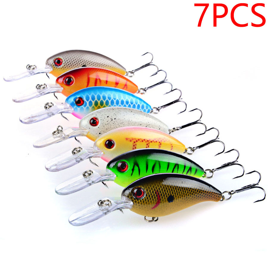 7Pcs Crankbait Fishing Lure Fl - Fishing Hook Treble avis et prix