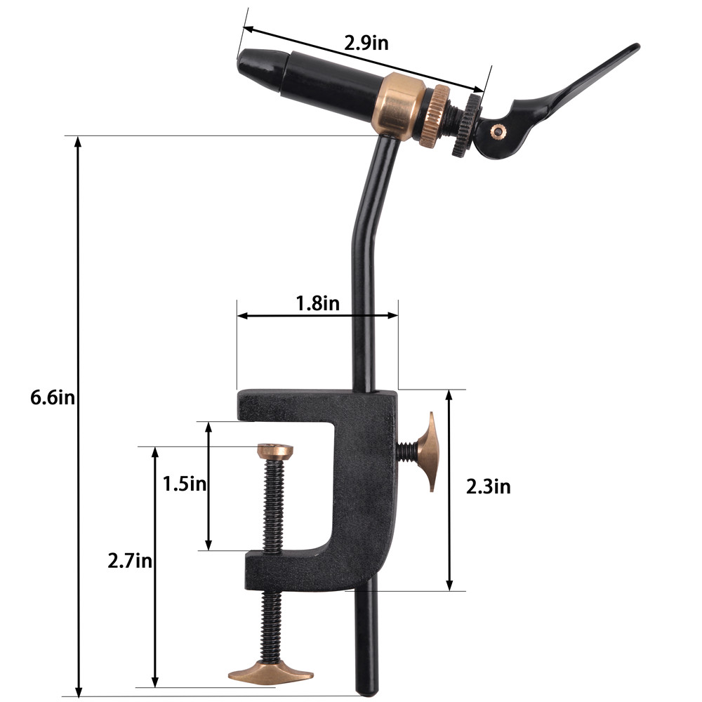 Rotary Fly Tying Vise Tool Saf - Fishing Hook Jig avis et prix