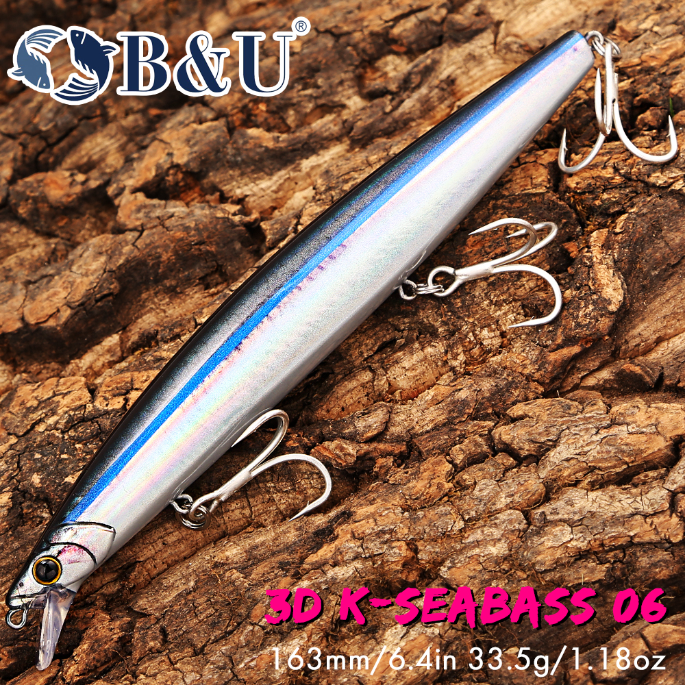 B&U 163mm/33.5g Floating Long  - Fishing Hook Treble avis et prix