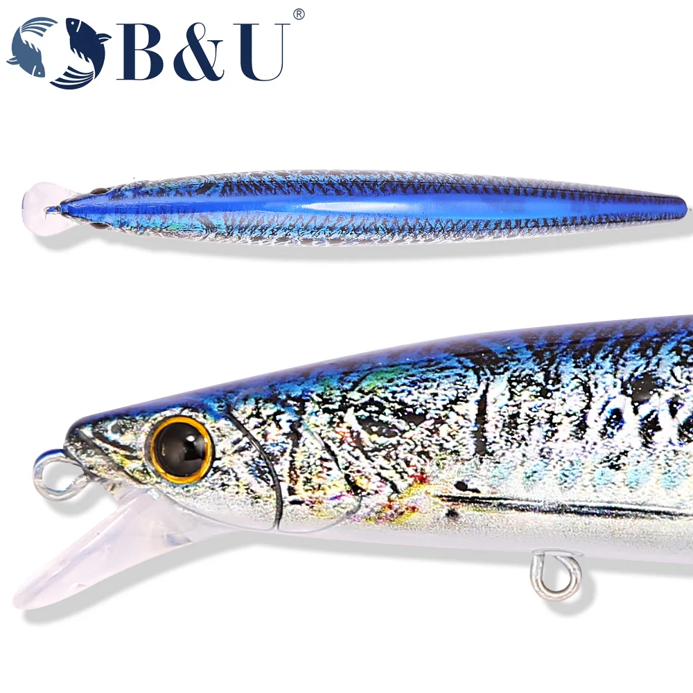 B&U 163mm/33.5g Floating Long  - Fishing Hook Treble avis et prix