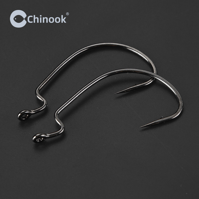 Chinook 20pcs Wide worm Texan  - Fishing Hook Barbless avis et prix