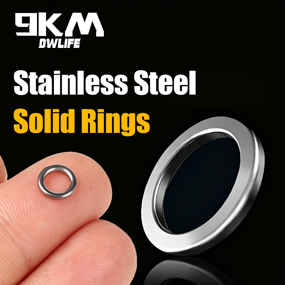 9KM Solid Ring Fishing 50pcs S - Fishing Hook Jig avis et prix