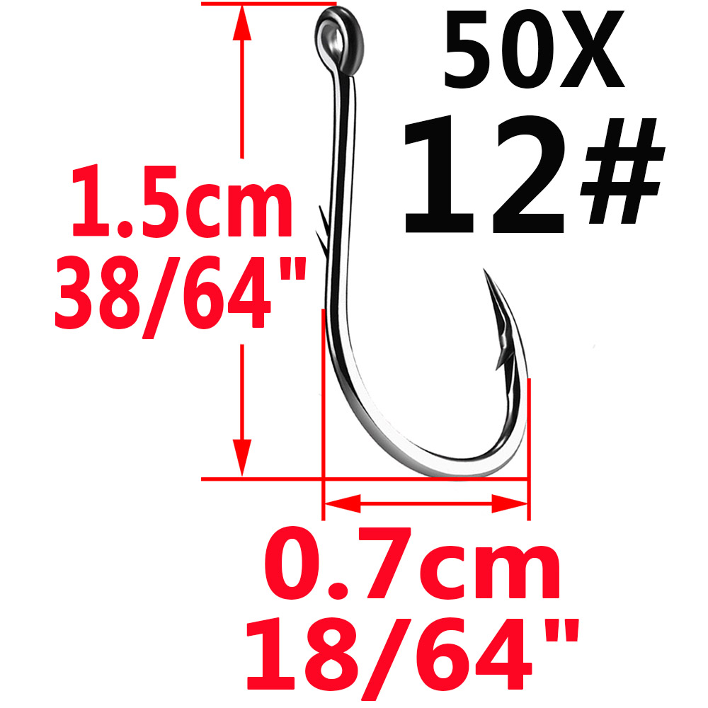 50pcs Iseama Circle Carp Eyed  - Fishing Hook Circle avis et prix
