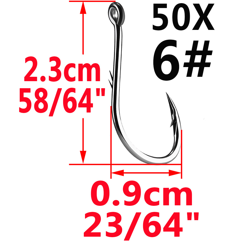 50pcs Iseama Circle Carp Eyed  - Fishing Hook Circle avis et prix