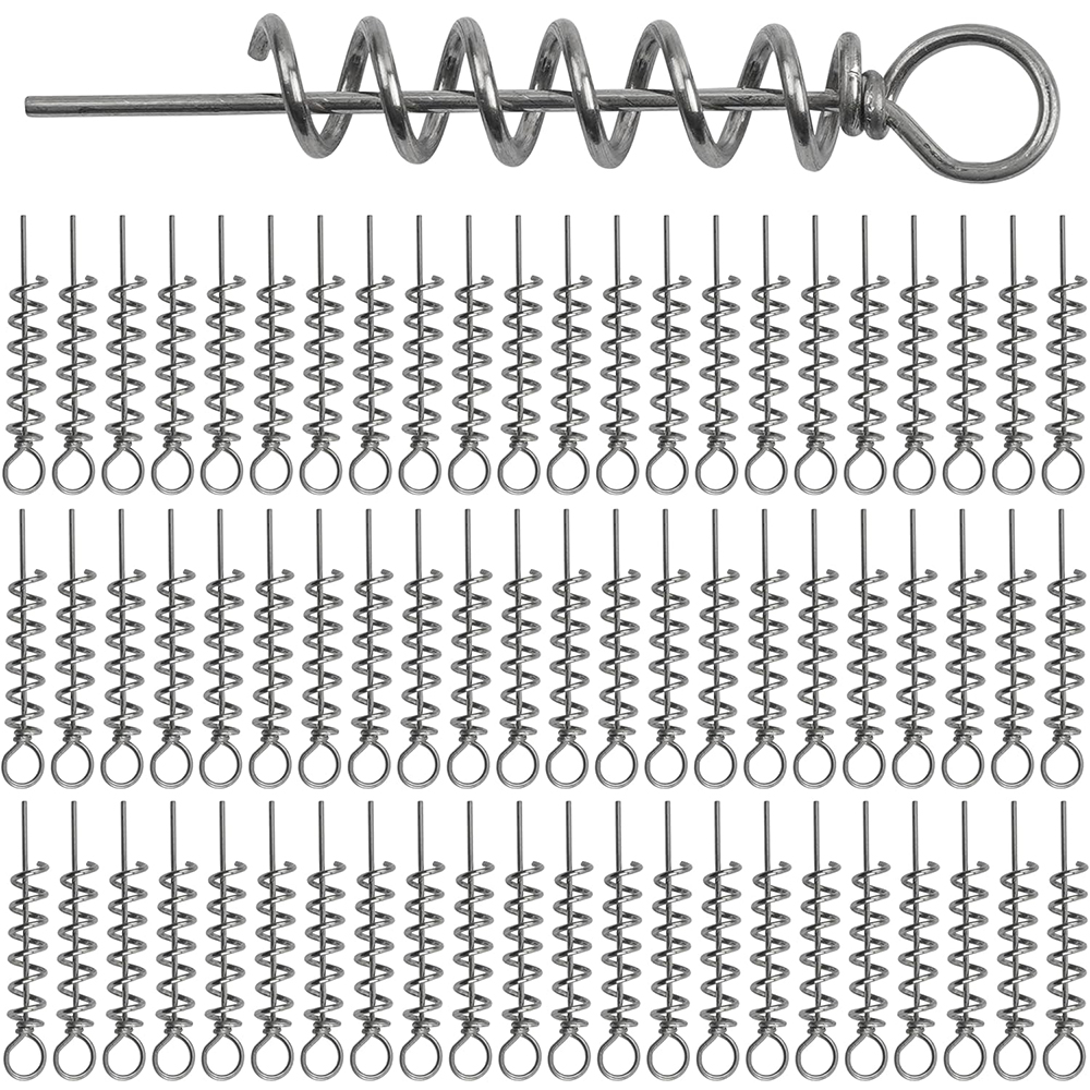 50Pcs Spring Twist Lock Fishin - Fishing Hook Stainless Steel avis et prix