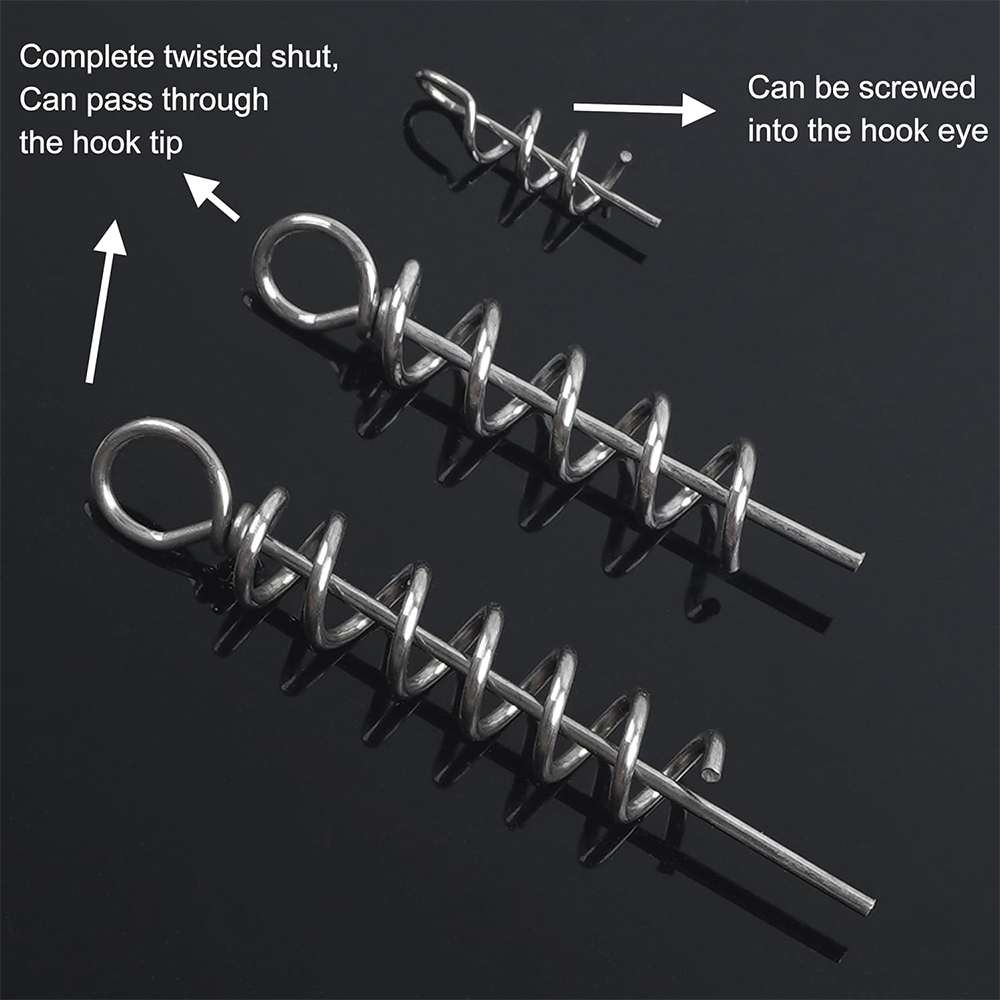 50Pcs Spring Twist Lock Fishin - Fishing Hook Stainless Steel avis et prix