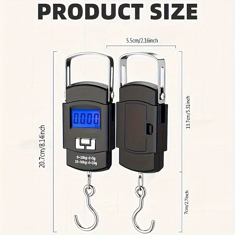 Digital Hanging Scale – Portab - Fishing Hook avis et prix