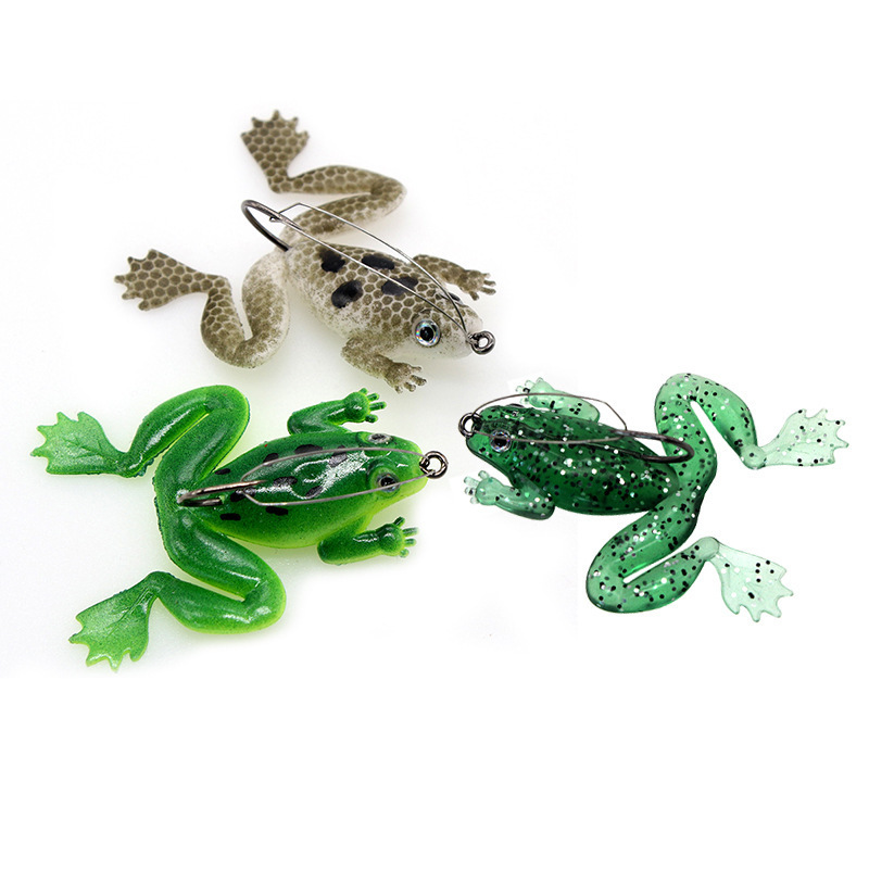 Weedless Soft Frog Lure With H - Fishing Hook Weedless avis et prix