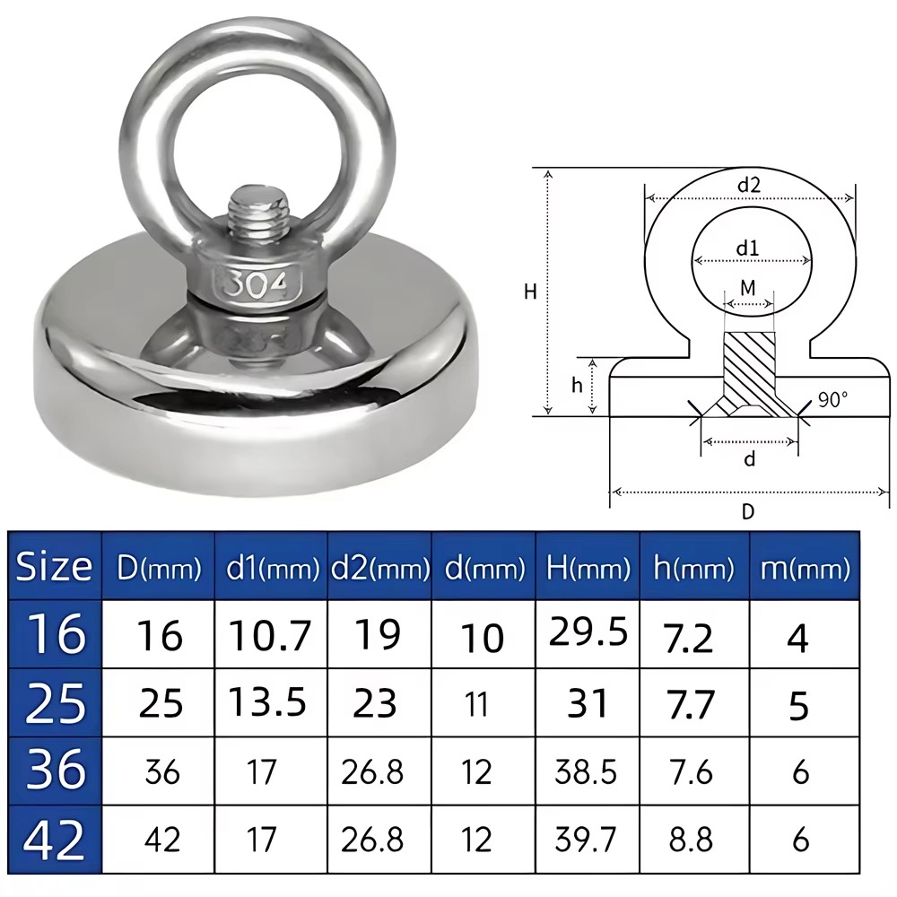 Fishing Salvage Neodymium Magn - Fishing Hook Stainless Steel avis et prix