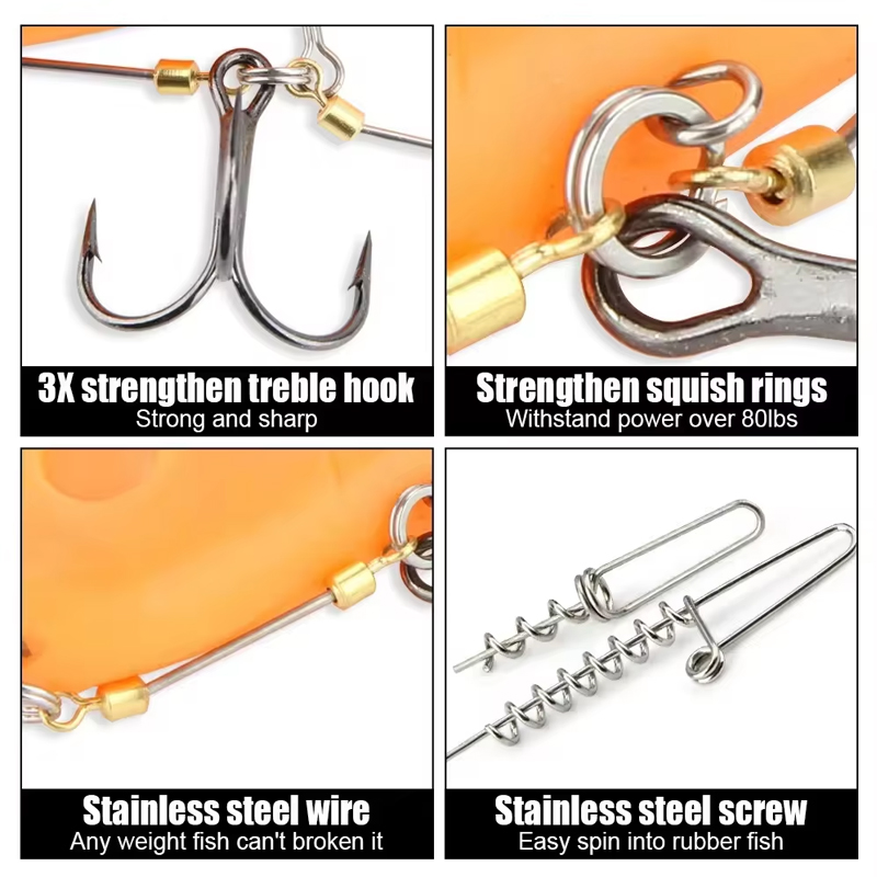 Fishing Hook Rigs Steel Leader - Fishing Hook Treble avis et prix