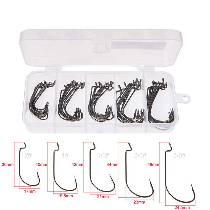 50Pcs/Box High Carbon Steel Fi - Fishing Hook Stainless Steel avis et prix
