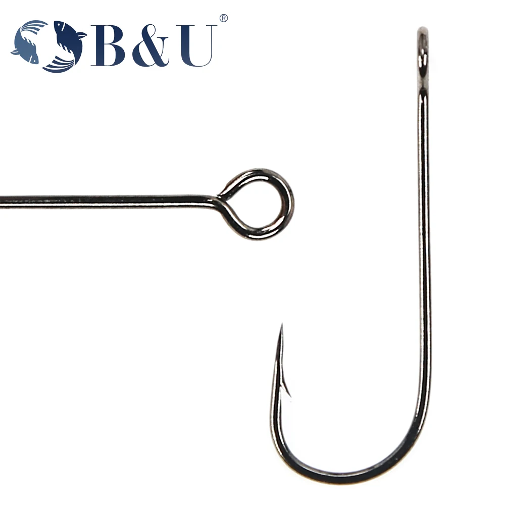 B&U 20pcs Fishing hook big eye - Fishing Hook Barbless avis et prix