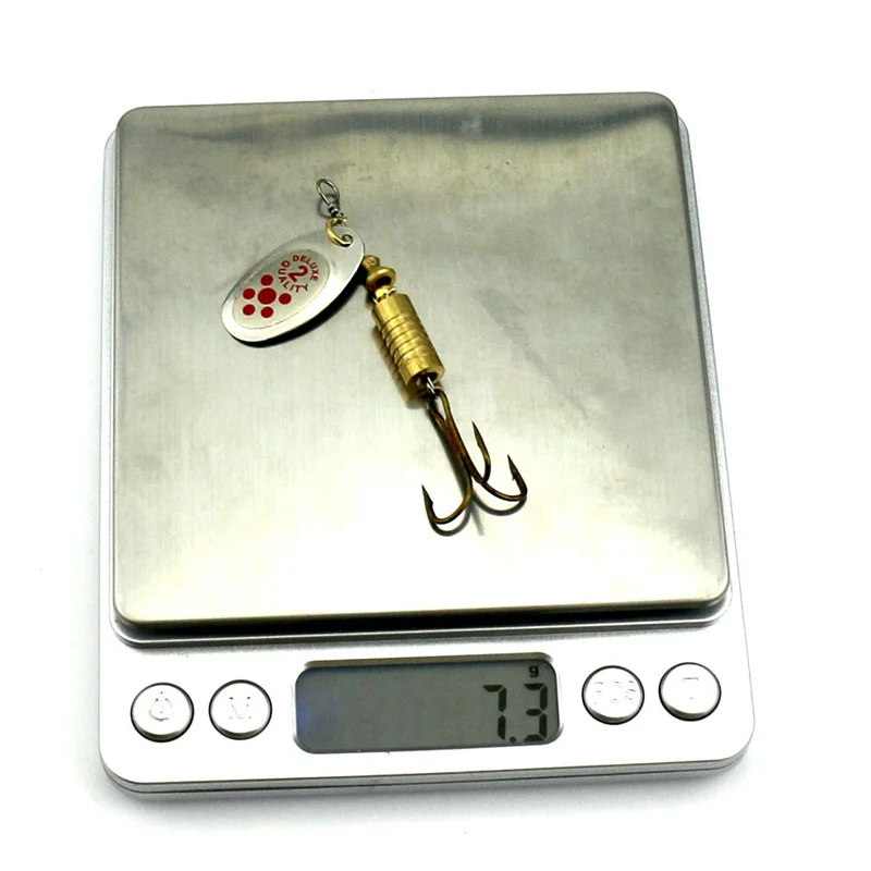 1PCS Metal Plating Spinner Bai - Fishing Hook Treble avis et prix