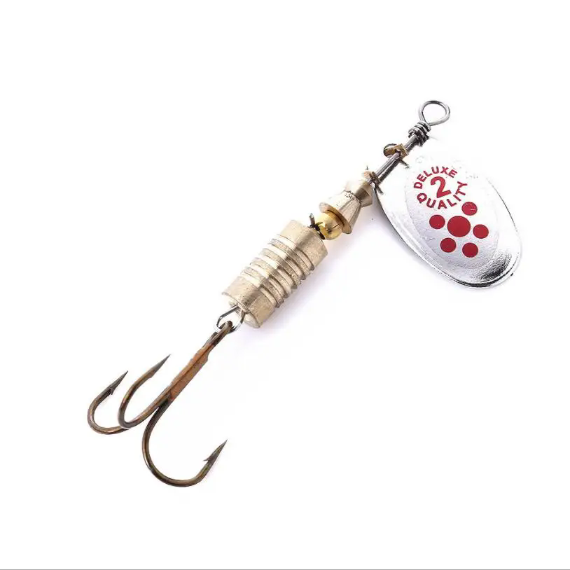 1PCS Metal Plating Spinner Bai - Fishing Hook Treble avis et prix