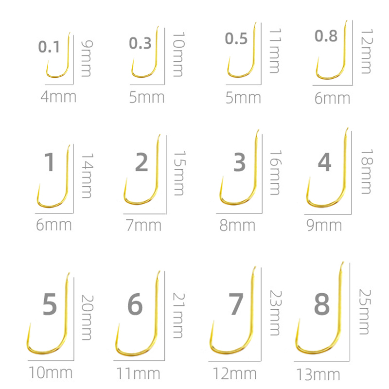 100 Pieces Shinkanto Barbless  - Fishing Hook Size avis et prix