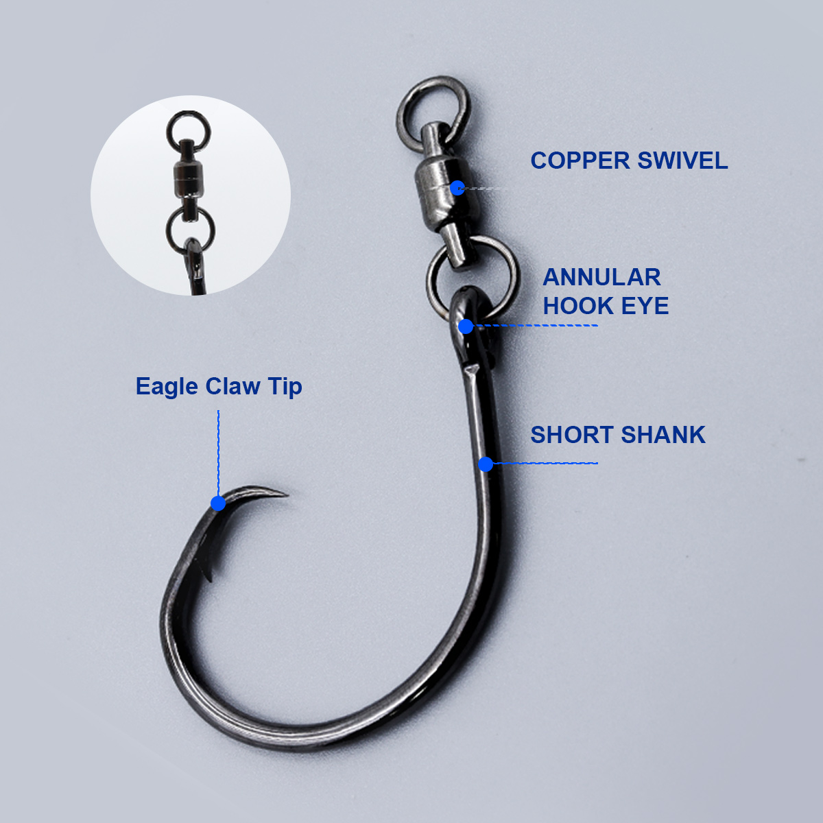 ZYZHE 3pcs/Bag Circle Hooks Wi - Fishing Hook Barbless avis et prix