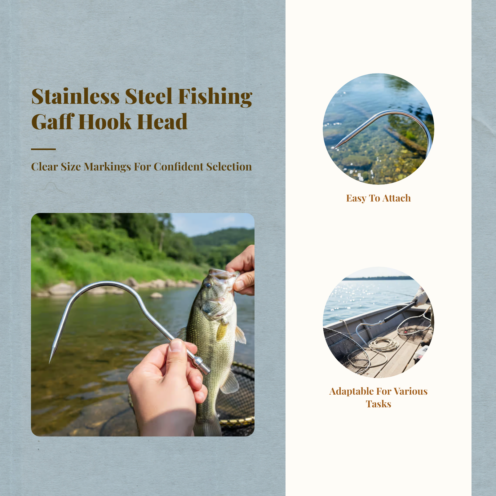 Fishing Sickle Head Stainless  - Fishing Hook Size avis et prix