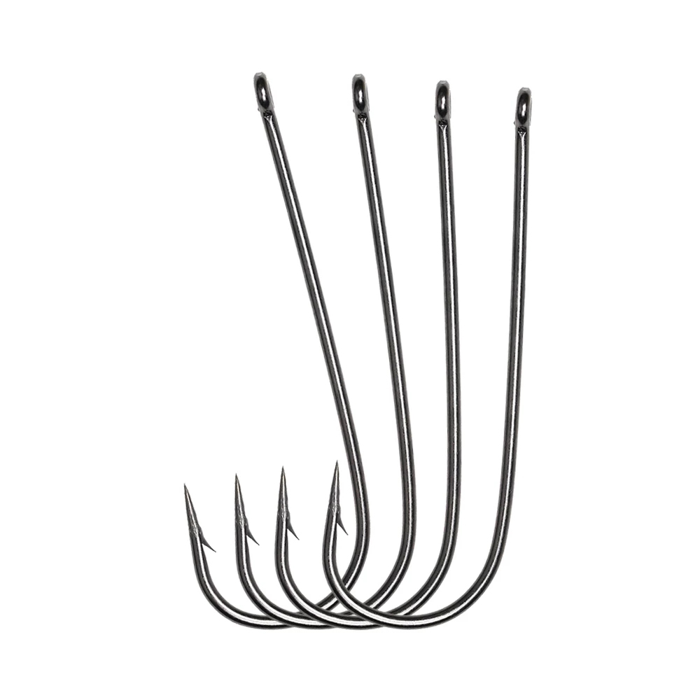 ICERIO 100PCS 16# - 3/0 Long S - Fishing Hook Barbless avis et prix