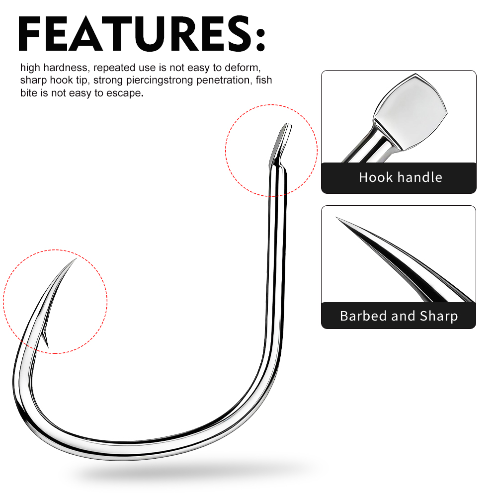 Proberos 20PCS/BOX High Carbon - Fishing Hook Circle avis et prix