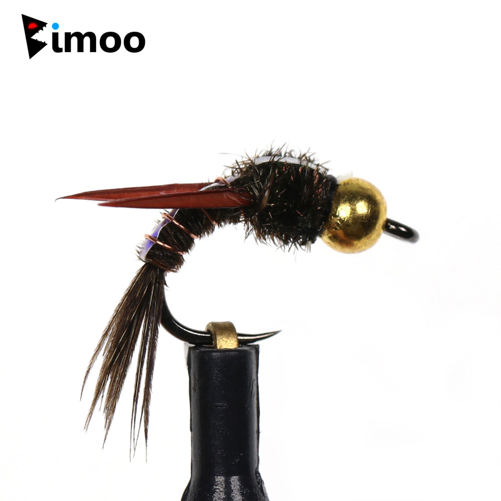 Bimoo 8pcs Brass Beadhead Evil - Fishing Hook Barbless avis et prix