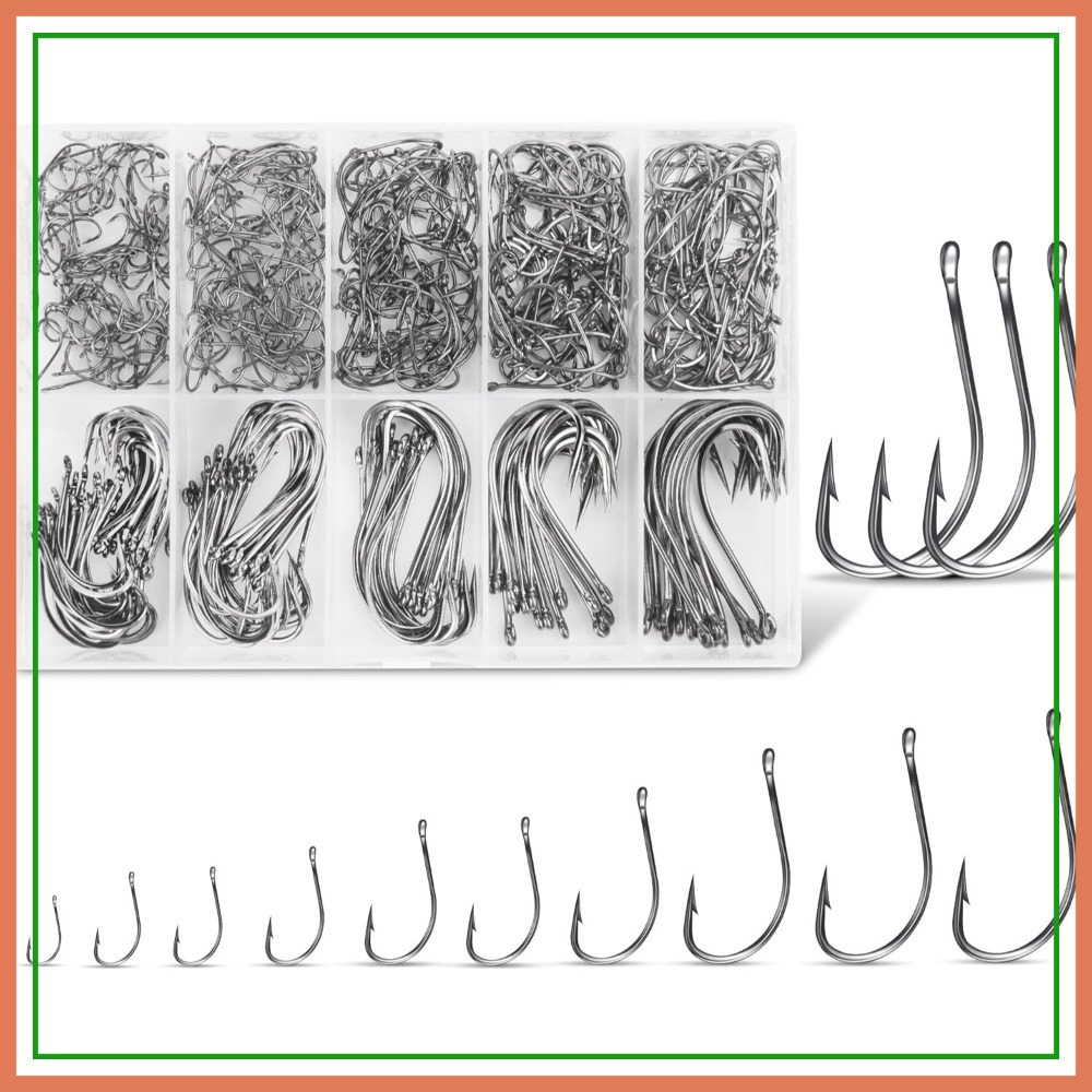 500Pcs/90Pcs Carbon Steel Fish - Fishing Hook Size avis et prix