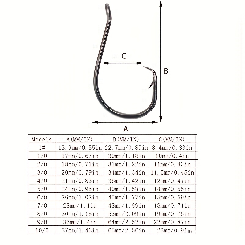 50pcs Circle Hooks Fishing Equ - Fishing Hook Circle avis et prix