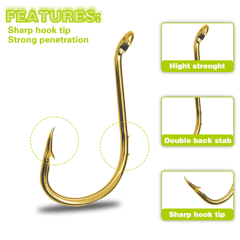 50pcs Fishing Octopus Hooks, S - Fishing Hook Circle avis et prix